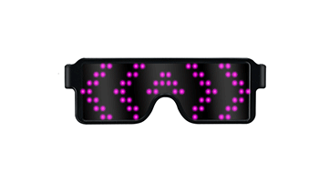 App Control Bluetooth Led Party Glasses Customized Languages USB Charge Flashing  Luminous Eyewear Christmas Concert Sunglasses