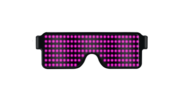 App Control Bluetooth Led Party Glasses Customized Languages USB Charge Flashing  Luminous Eyewear Christmas Concert Sunglasses