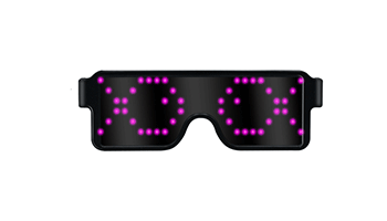App Control Bluetooth Led Party Glasses Customized Languages USB Charge Flashing  Luminous Eyewear Christmas Concert Sunglasses