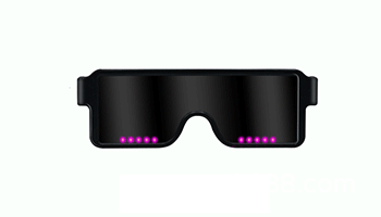 App Control Bluetooth Led Party Glasses Customized Languages USB Charge Flashing  Luminous Eyewear Christmas Concert Sunglasses