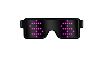 App Control Bluetooth Led Party Glasses Customized Languages USB Charge Flashing  Luminous Eyewear Christmas Concert Sunglasses